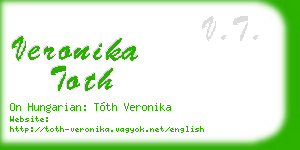 veronika toth business card